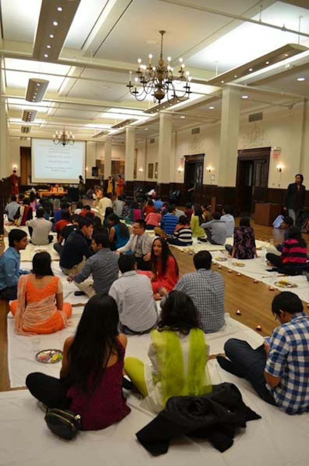 Penn Rangoli and Hindu Student Council partnered to host the annual *Diwali* celebration in Houston Hall. Students gathered perform puja to celebrate the festival of light and welcome in the new year.   