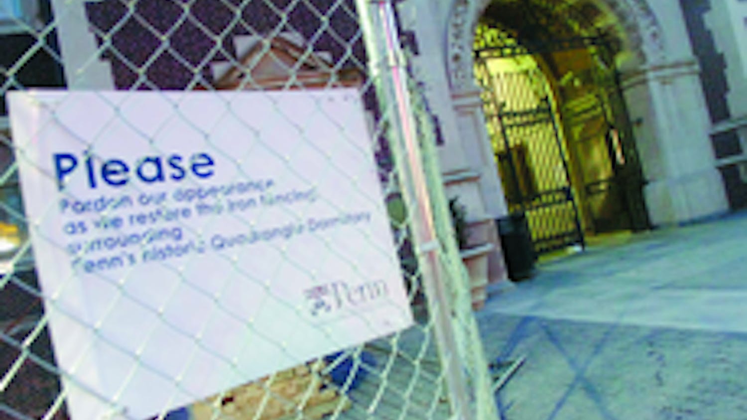 Hundred-year-old Quad fence well into restoration process