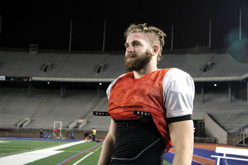 Photo feature: Penn football cuts hair for good luck | The Daily ...