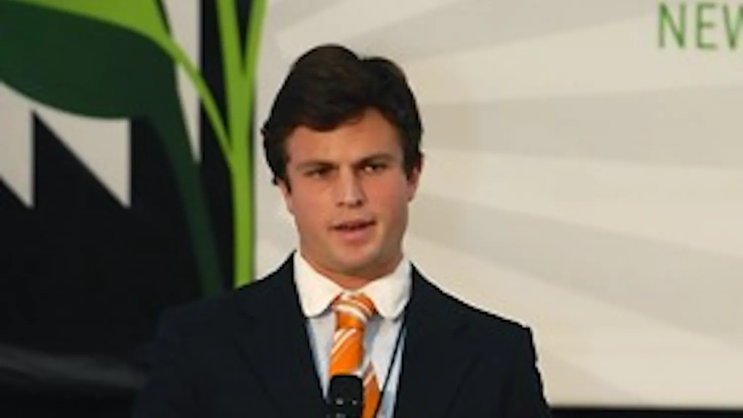 Student presents at summit for "The Economist" magazine