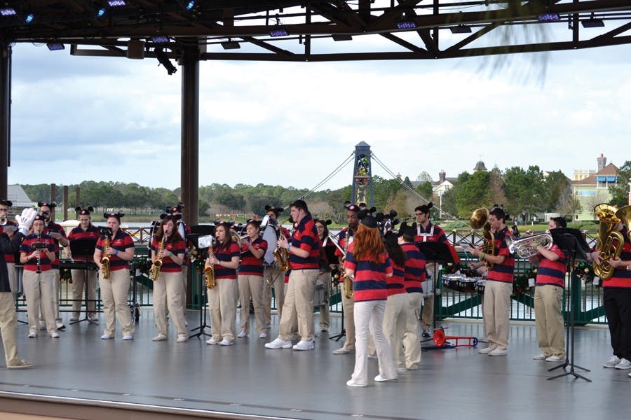 Penn Band performed at Disney World over winter break.