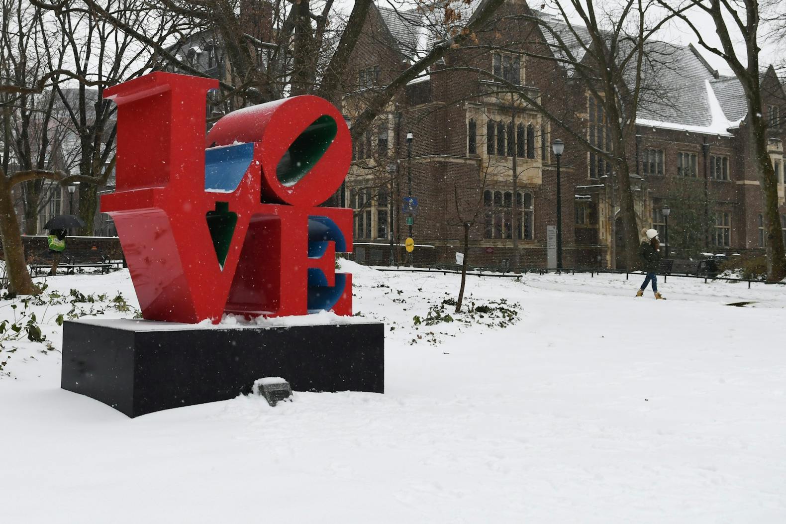02-01-21 Snow Day Snowstorm Love Statue (Sukhmani Kaur)