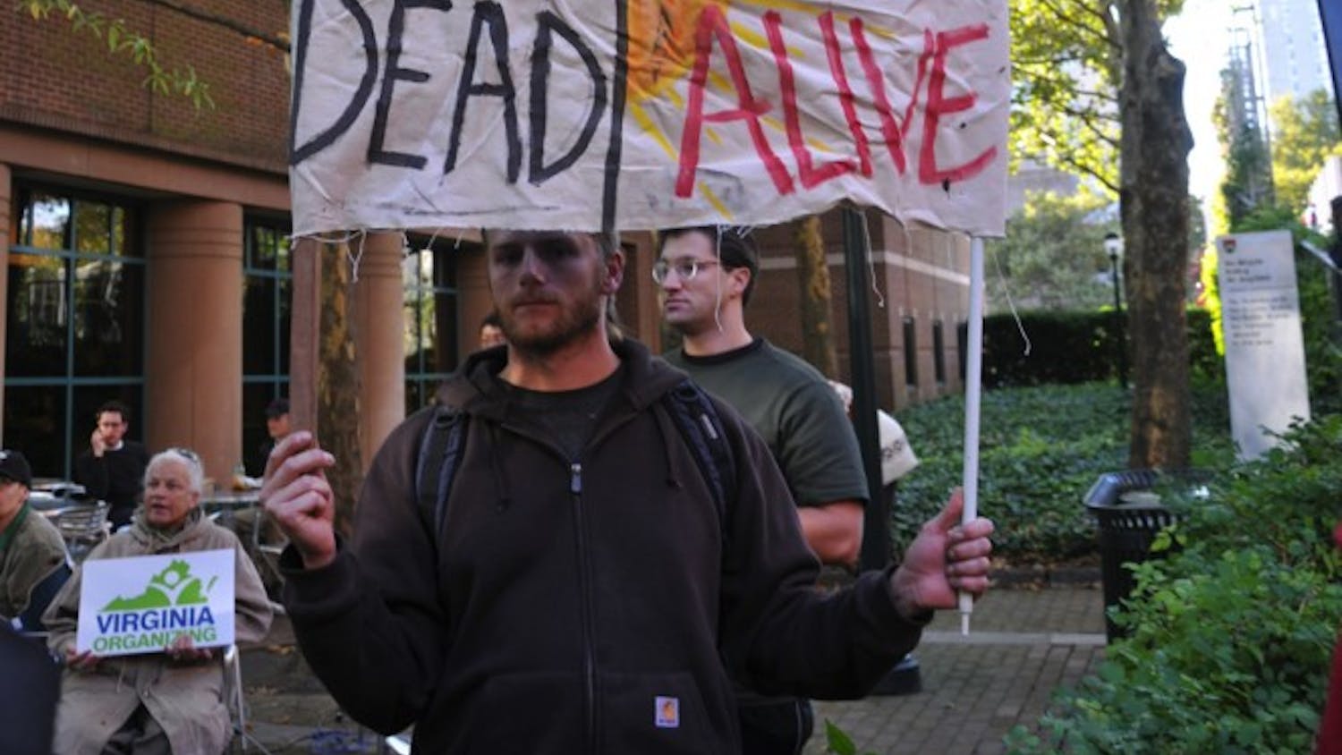 Cantor protest at Huntsman Hall