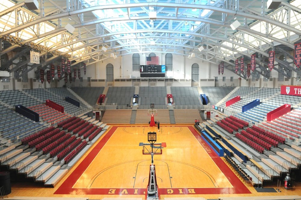 Palestra photos for Hinkle Fieldhouse comparison column.