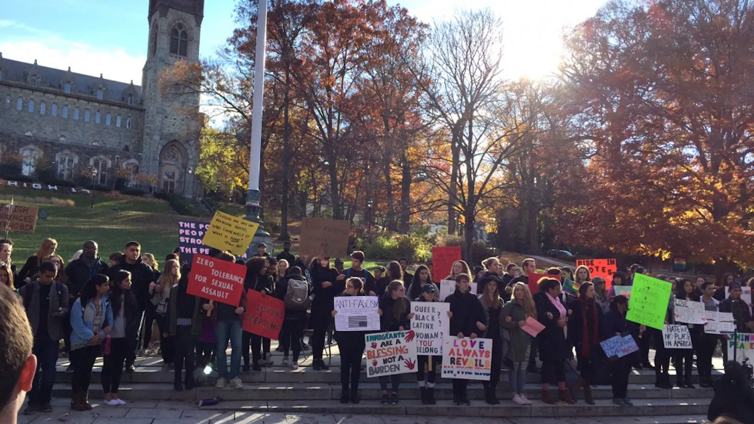 Results of the election have sparked a variety of reactions and shifted the political climate on many different college campuses. | Courtesy of Caroline Weisstuch