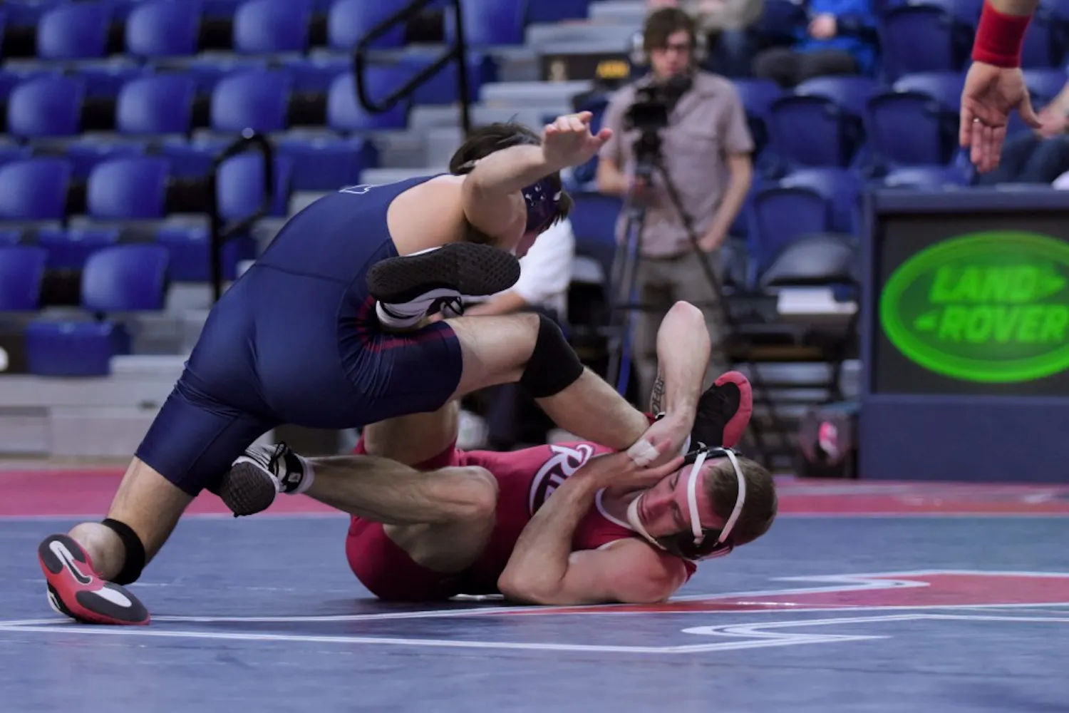 Senior Caleb Richardson looks to achieve all-America status after competing in last year's NCAA tournament at 133 pounds.