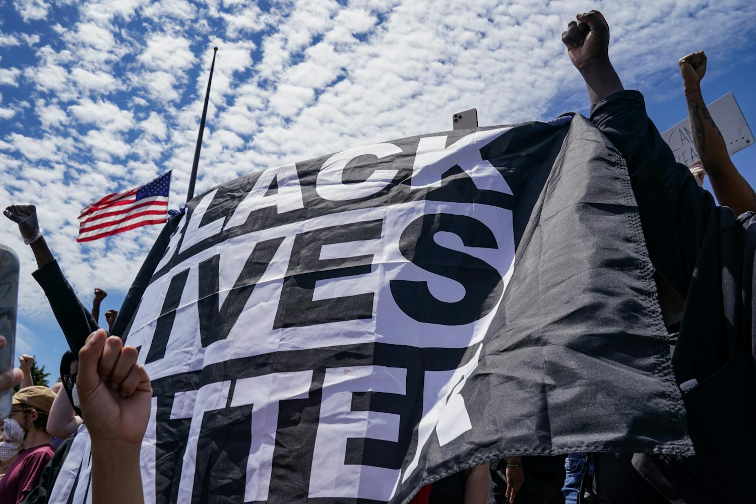 Philadelphia George Floyd Protest Black Lives Matter Fists.jpg