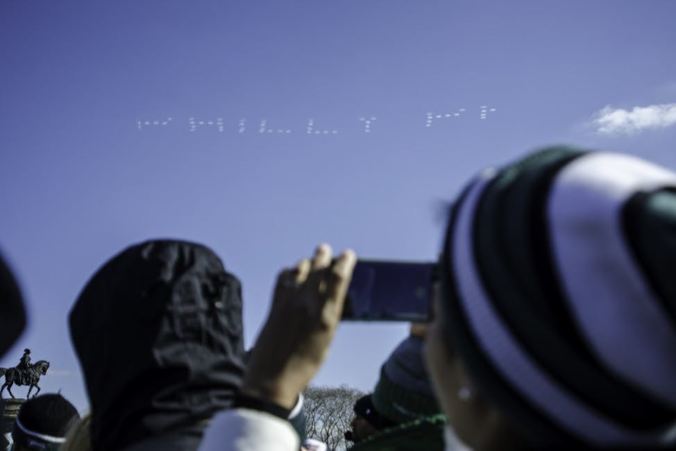 Eagles Parade Skywriting