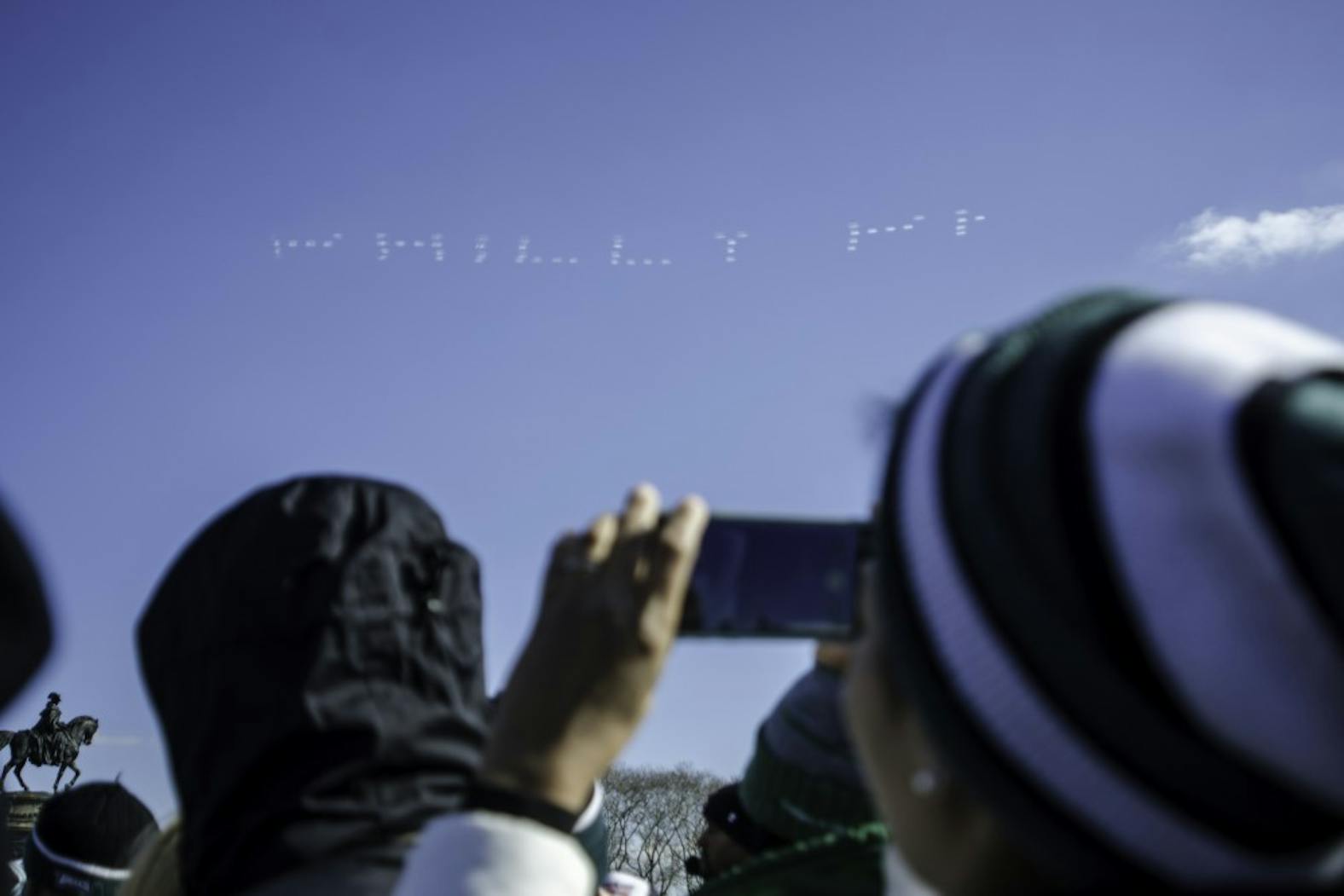 Eagles Parade Skywriting