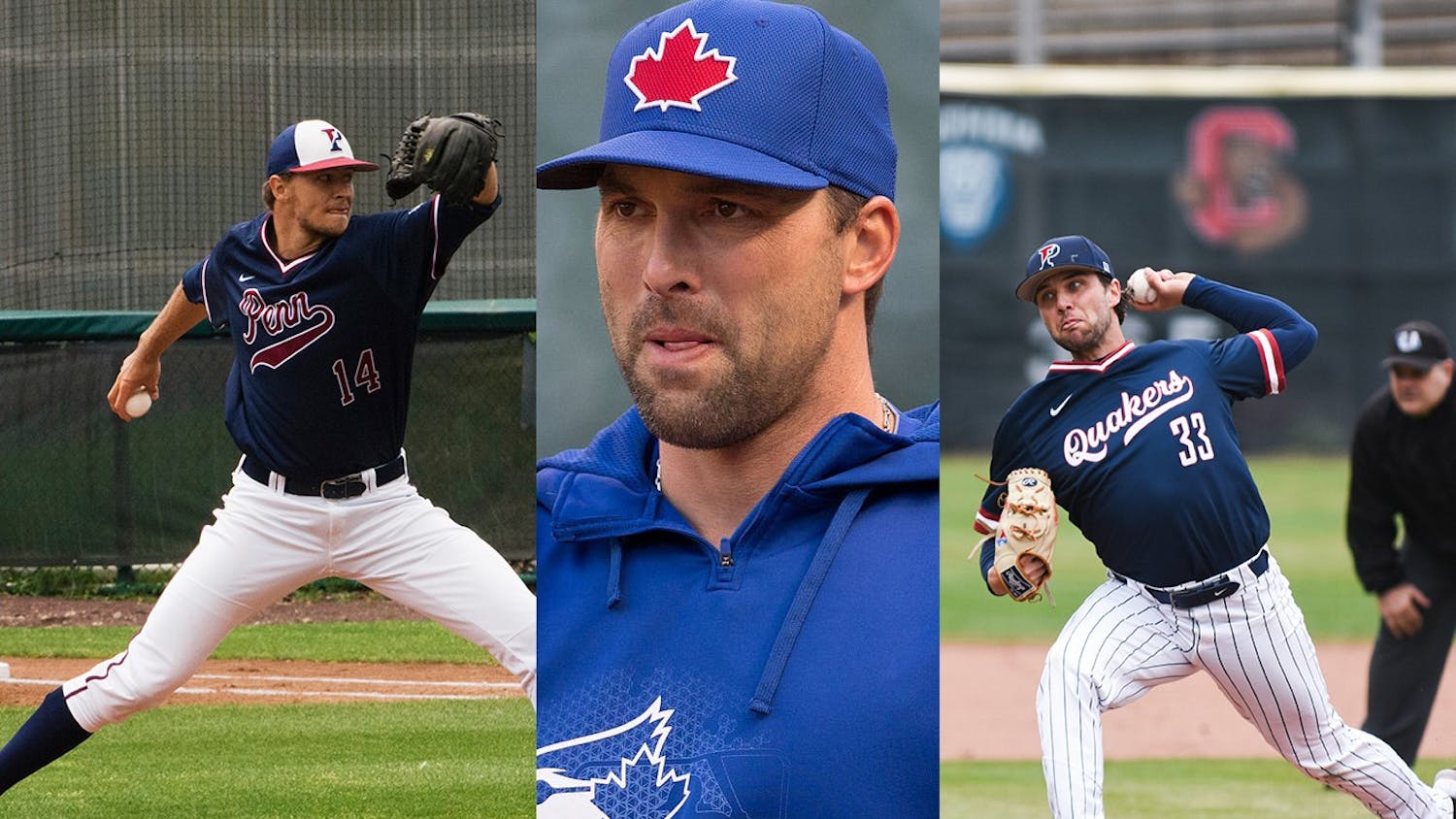 Baseball in Mlb collage Mark DeRose, Joe Miller, Jake Cousins (Photo from Keith Allison C C SA 2.0, Julia Van Lare and Nick Buchta).jpg