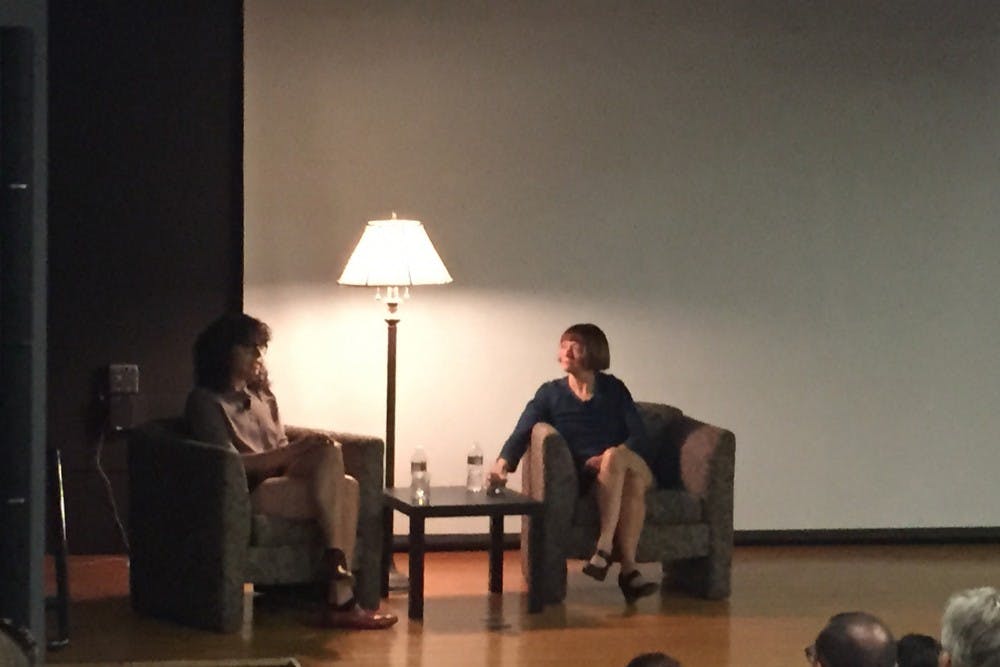 Award-winning filmmaker and actress Desiree Akhavan participated in a question-and-answer session on Wednesday night about how her work questions what is sexually appropriate.