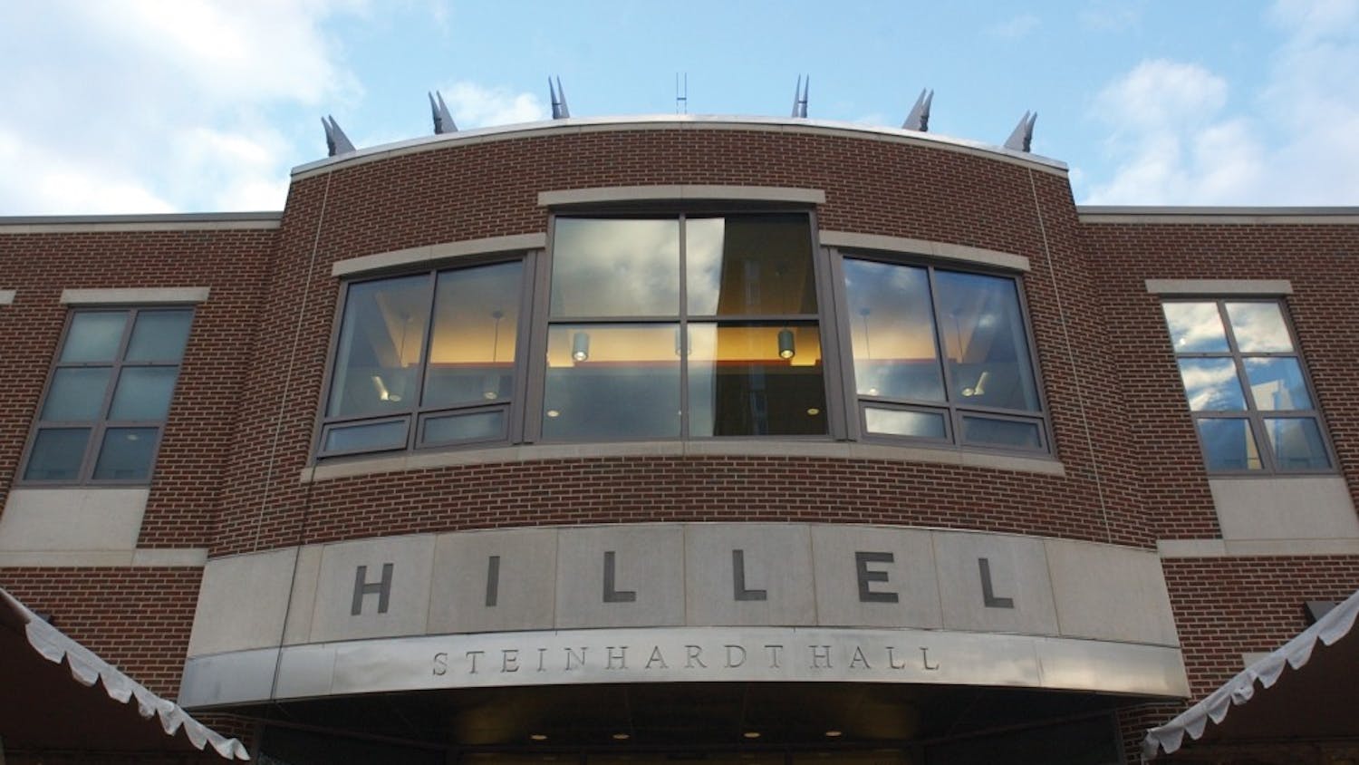 Michael Steinhardt, W'60, speaks during the the dedication of Steinhardt Hall. The dedication of Steinhardt, the new home of hillel on Penn's campus, was thursday afternoon.