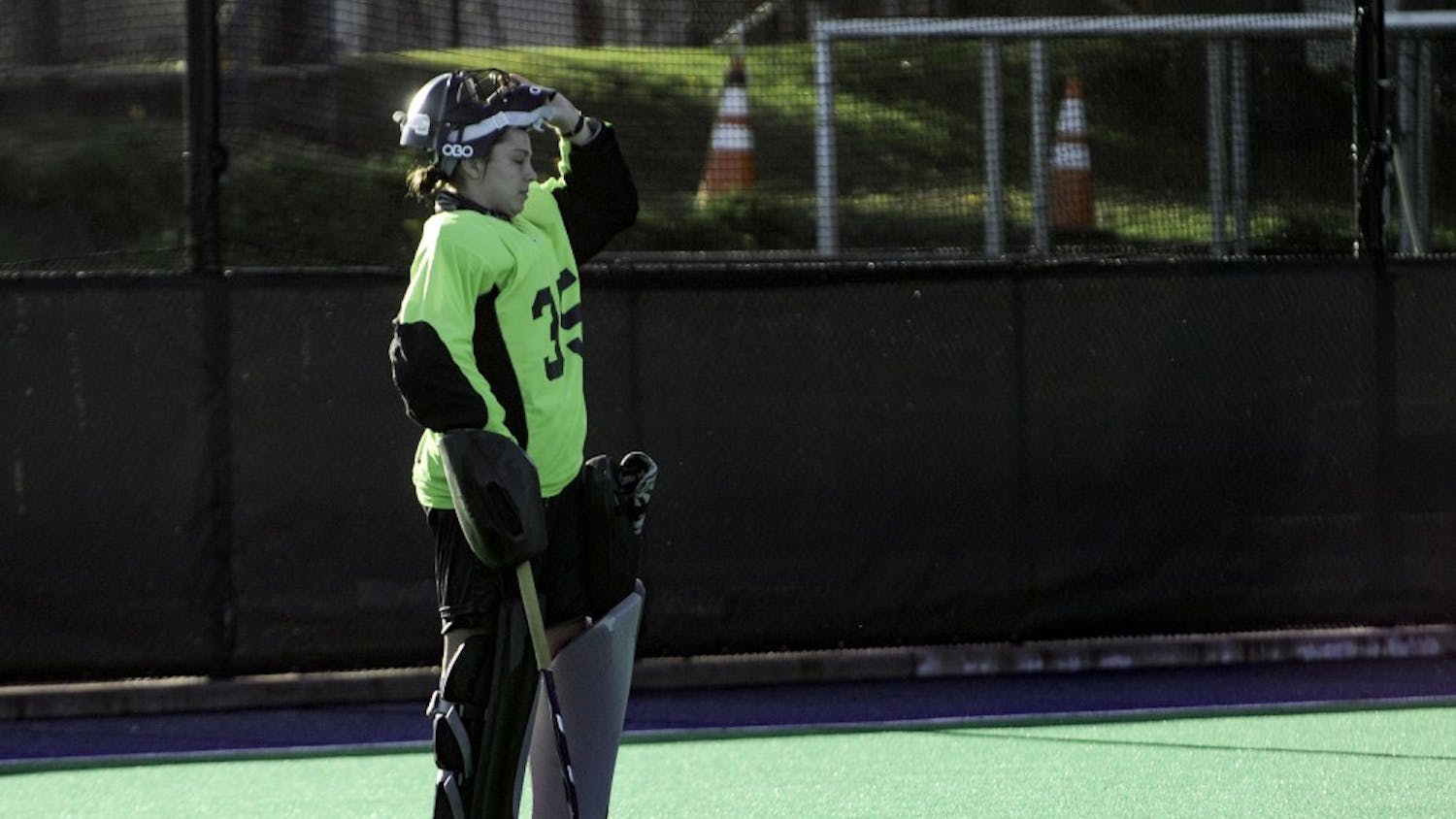 Penn field hockey sophomore goalkeeper Liz Mata held the Tigers scoreless for a majority of the game, save for the opening goal and the game-winner in OT.