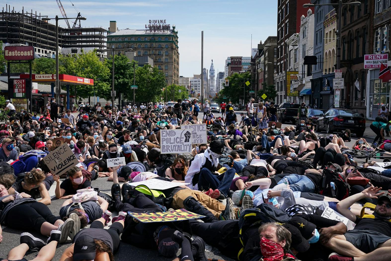 Philadelphia George Floyd Protests Lying in the Street.jpg