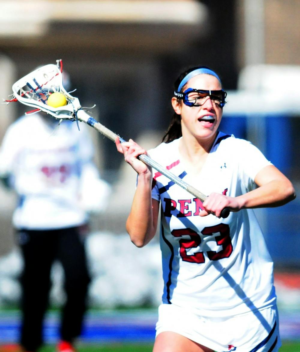 Nine seniors played their final game on Franklin Field this weekend, including senior defense Allie Martin, who has been a critical asset to the Quakers since her freshman year.