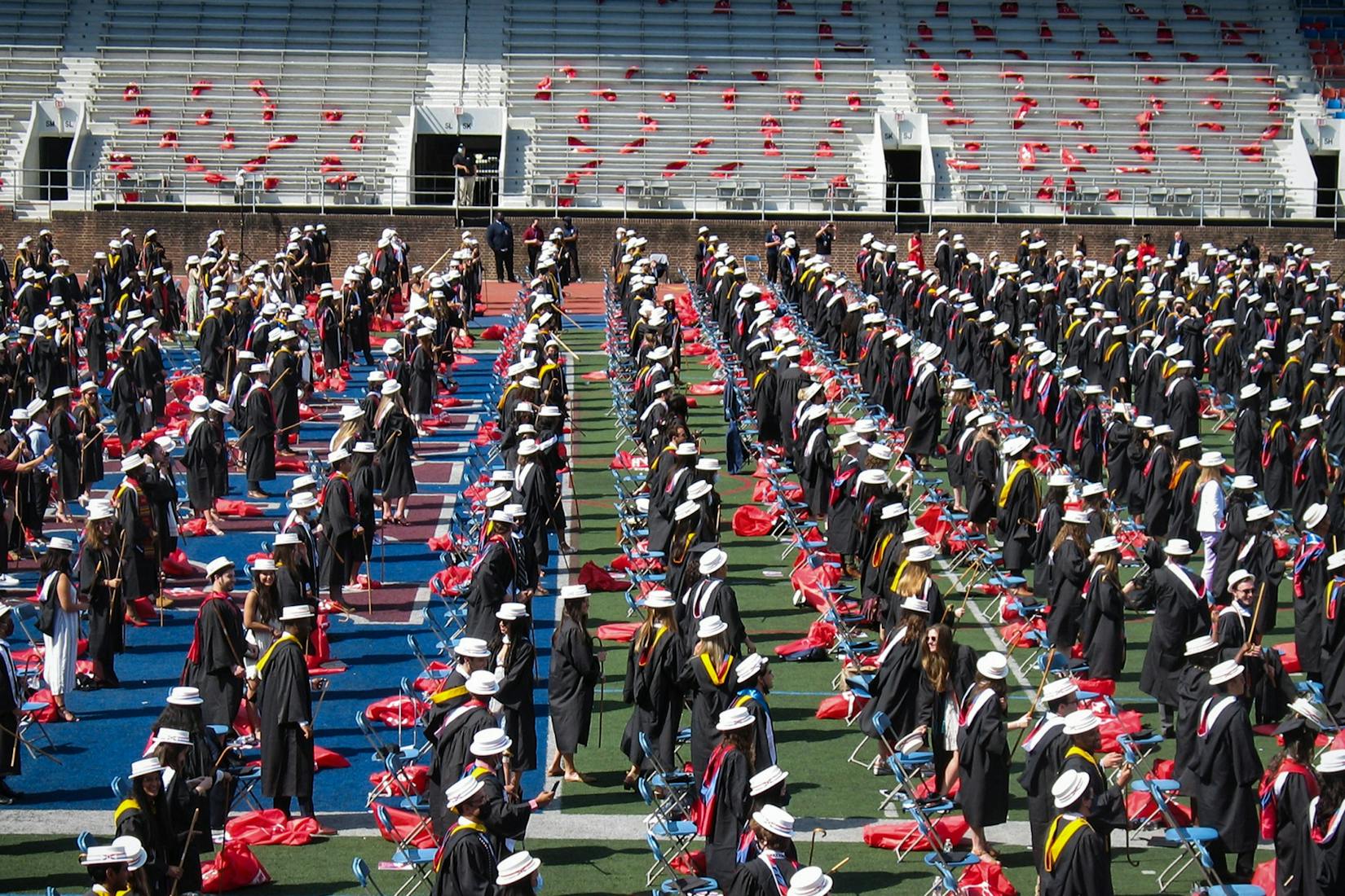 05-17-21 Commencement Hey Day Hats Class of 2021 Franklin Field (Chase Sutton).jpg