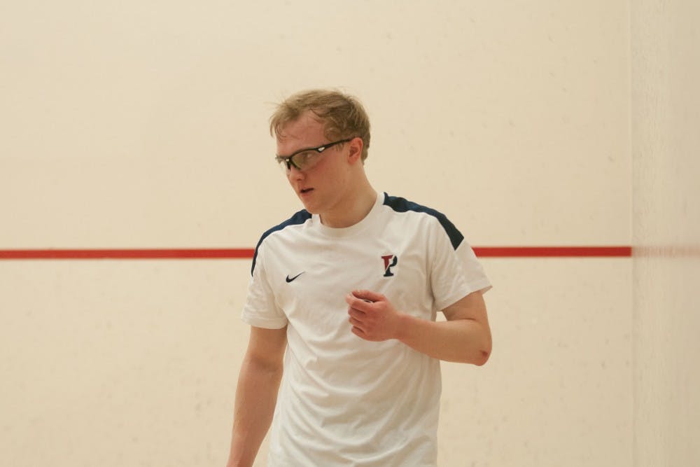 Junior Anders Larsson is a fixture on the Penn men's squash ladder, but his first love was chess.