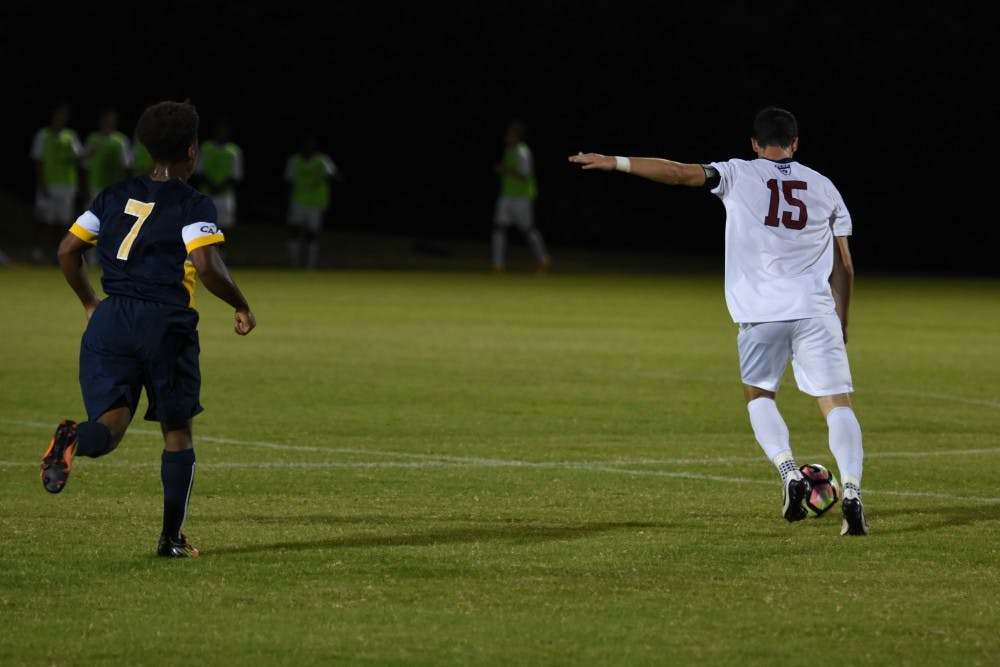 After scoring the lone goal for Penn men's soccer against Dartmouth on Saturday, senior midfielder Matt Poplawski looks to lead the Quakers to a City Six title on Wednesday against Villanova.