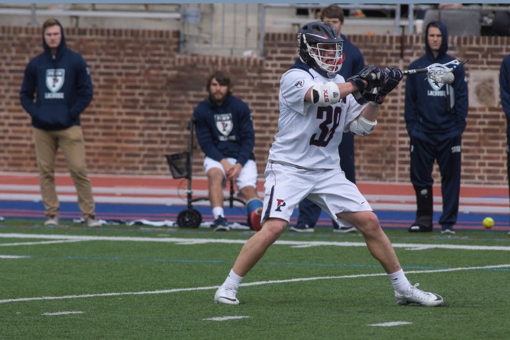Senior captain and defensive midfielder Austin Krienz has had a huge impact for the Quakers this season, but one that does not show up in traditional stats like goals and assists.
