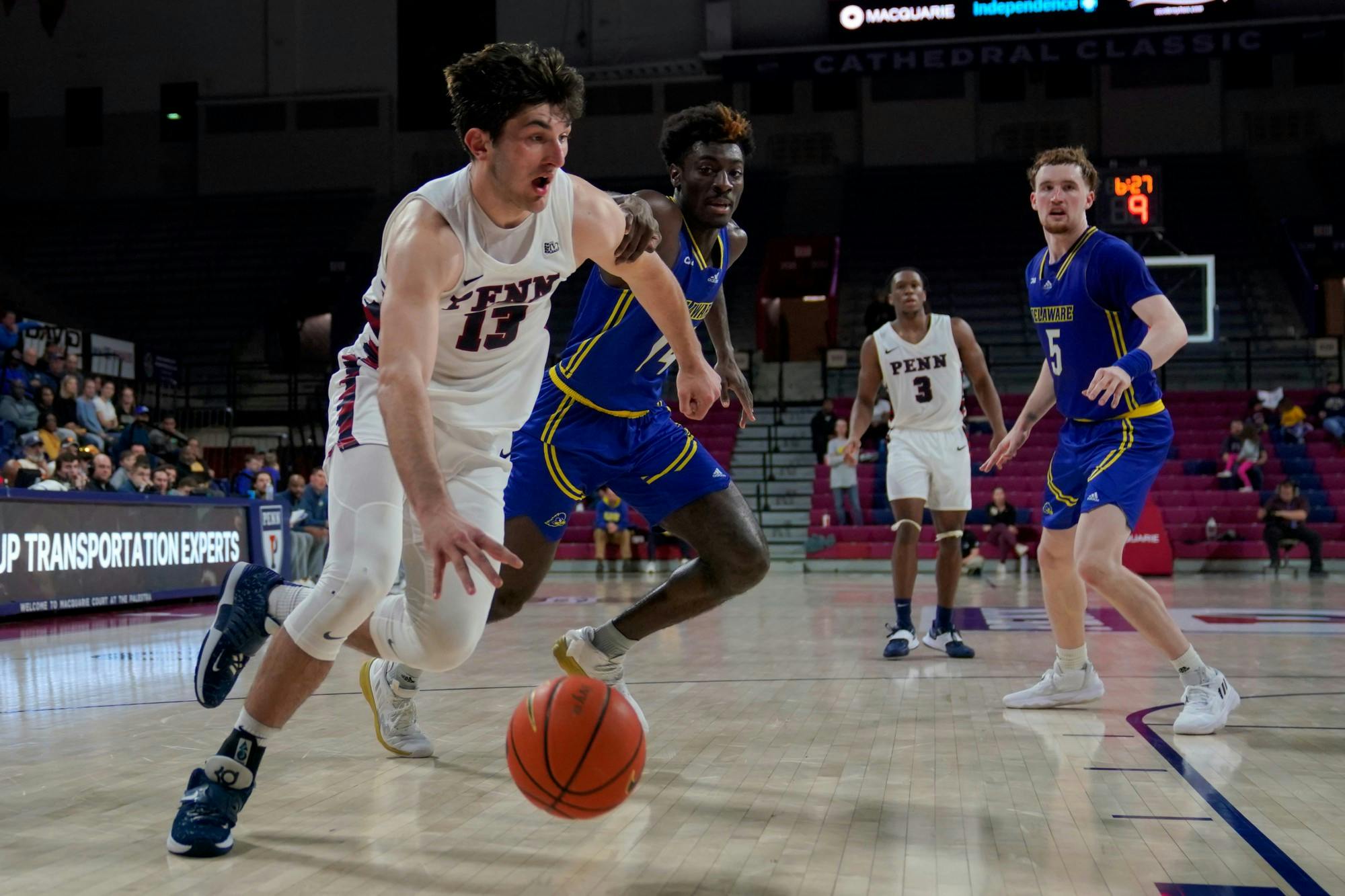 11-27-22 Men's Basketball vs Delaware Nick Spinoso (Anna Vazhaeparambil).jpg