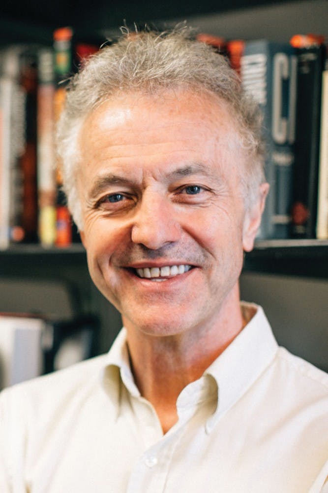 Penn professor, Adrian Raine, challenges the concept of free will at talk Tuesday.