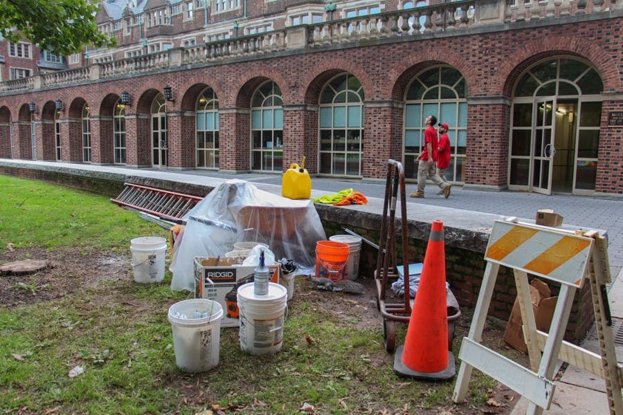 construction and maintenance equipment in the quad