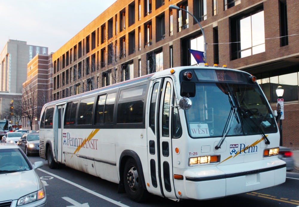 Penn Transit buses and vans provide transportation for students and faculty in the University City area.