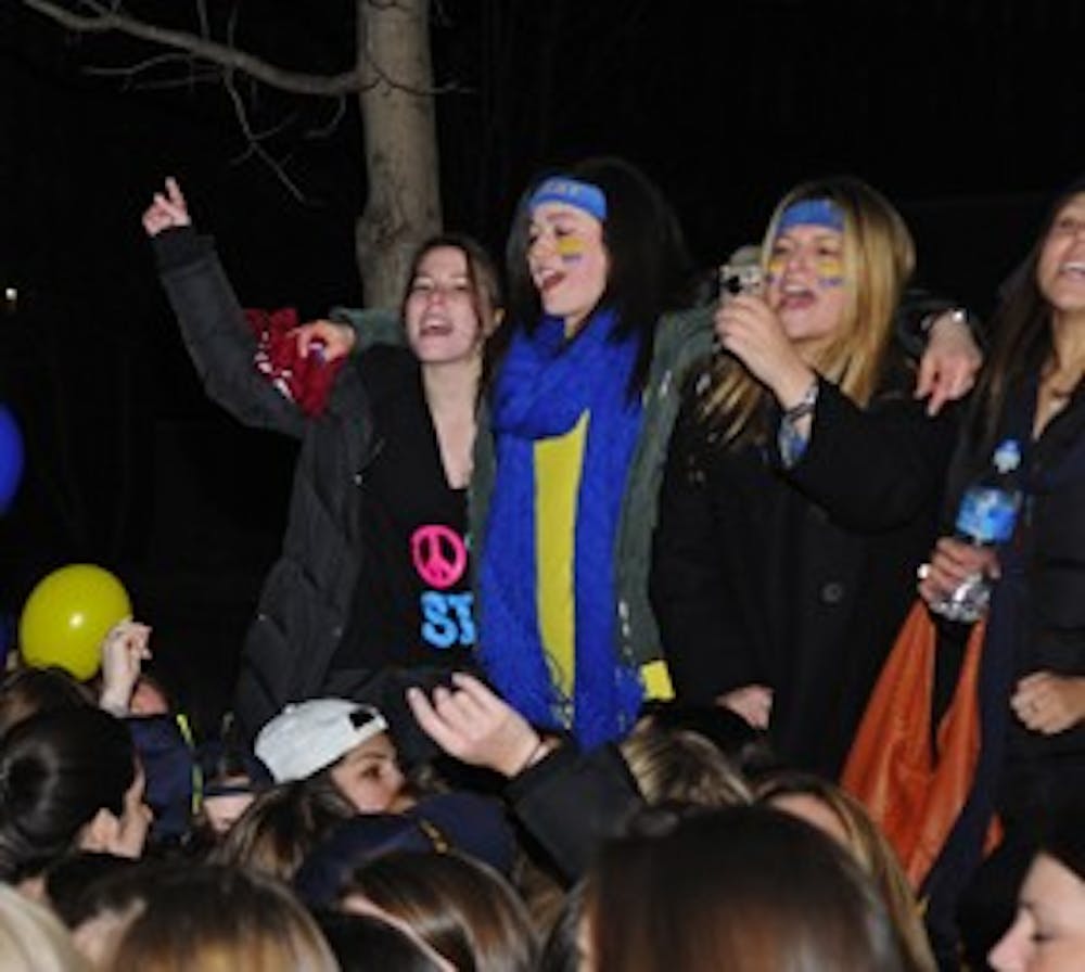 Cheers, balloons and new bids