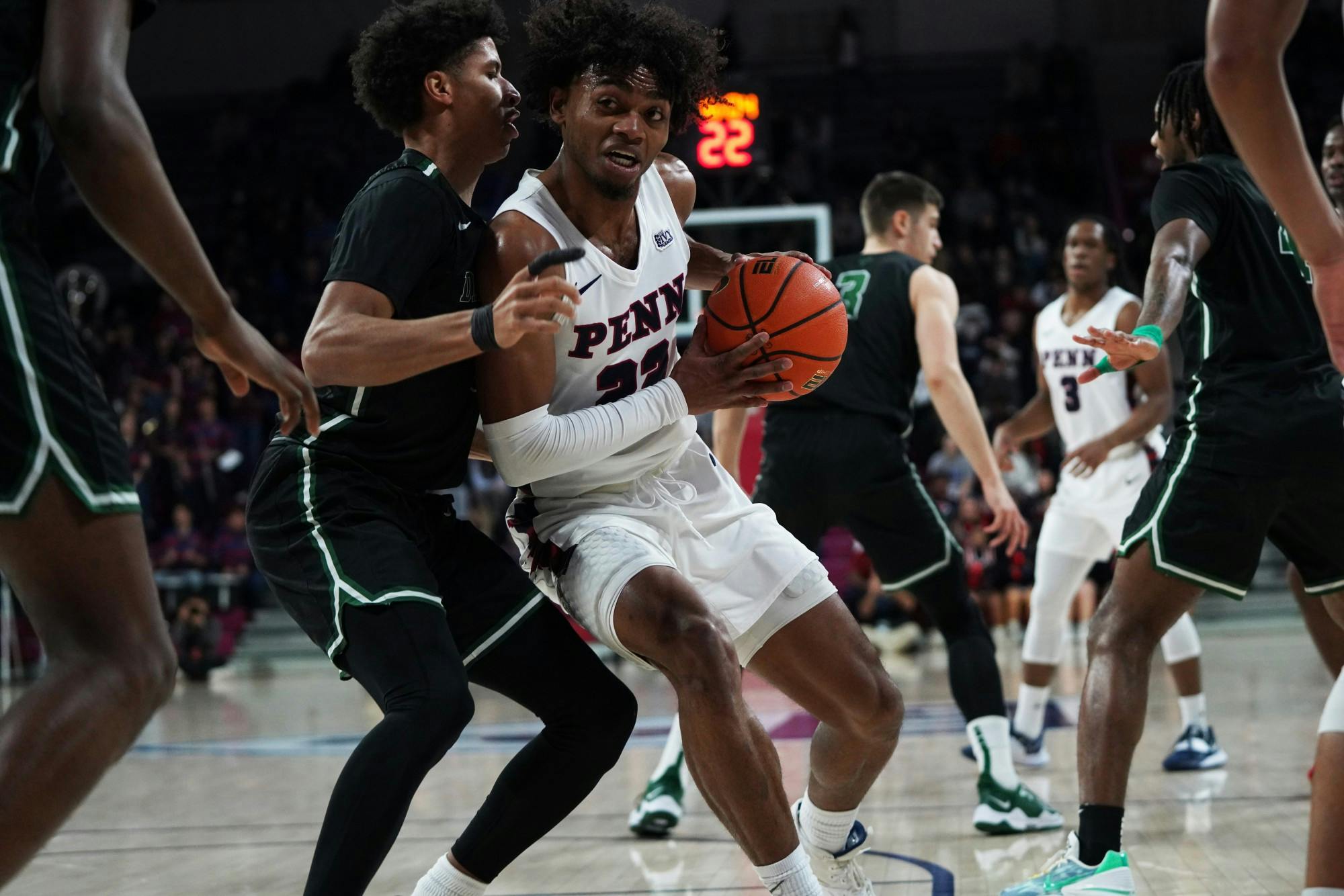 2-25-23 Men's Basketball vs Dartmouth Lucas Monroe (Anna Vazhaeparambil).jpg