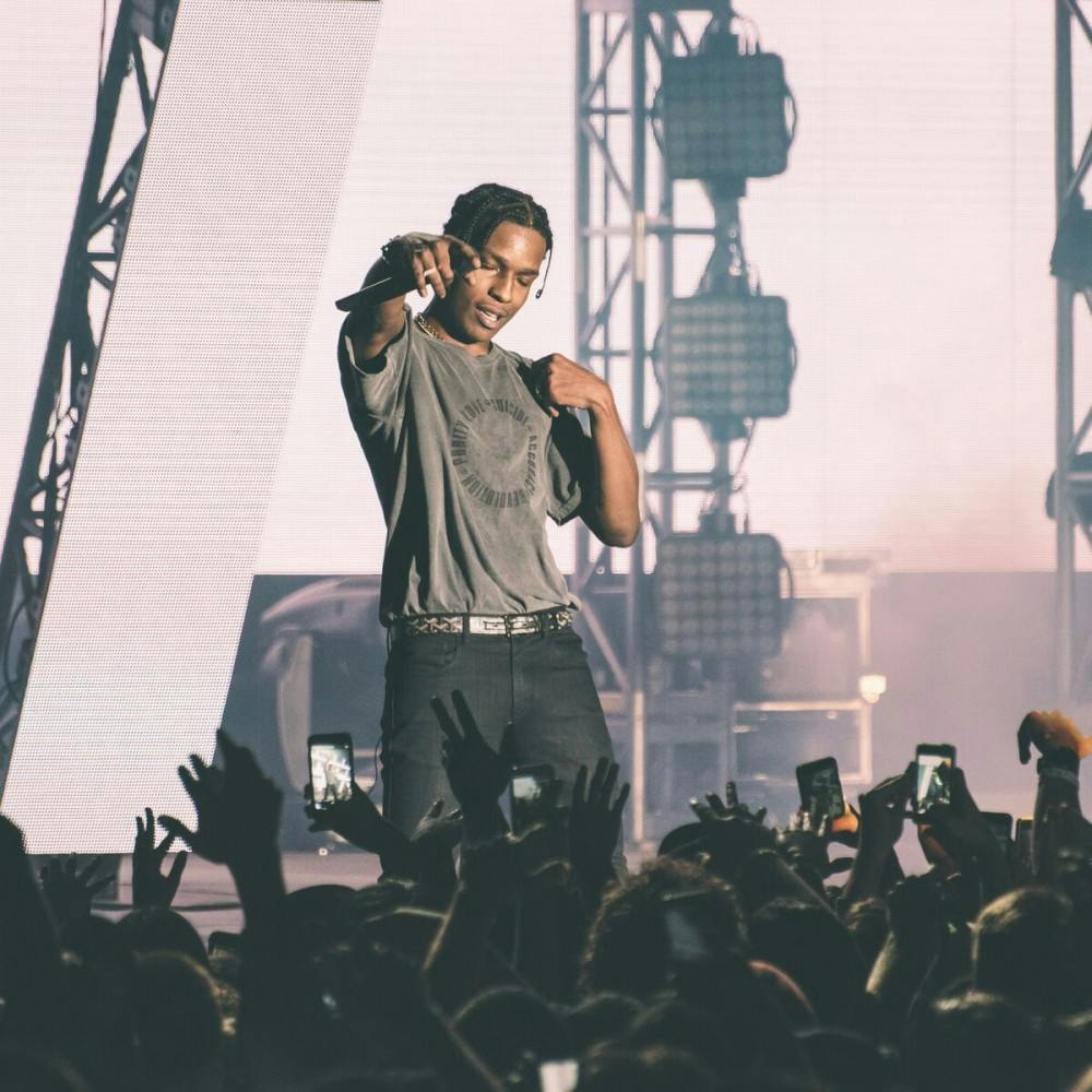 Wednesday: Audience members captured A$AP Rocky's performance last week on their cell phones.