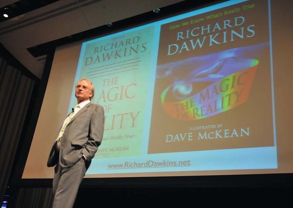 Oxford Professor Richard Dawkins speaking at the Annual Oration of the Philomathean Society