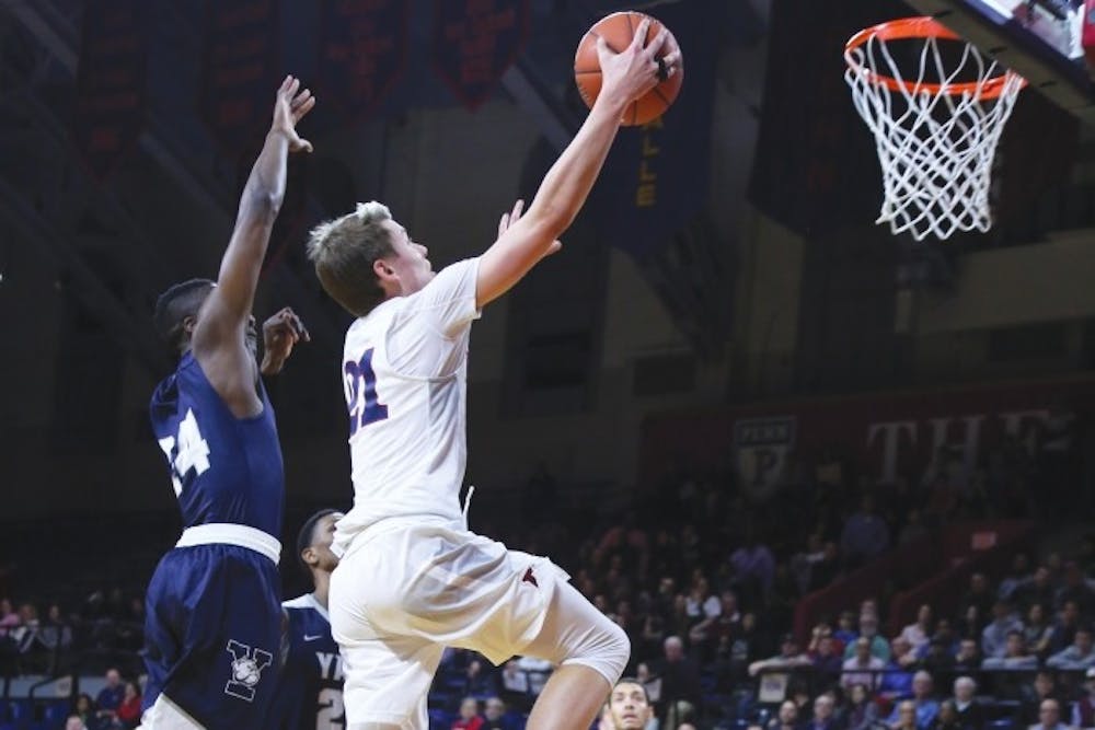 Led by six three-pointers and a career-high 28 points from freshman shooting guard Ryan Betley, Penn men's basketball cruised to its third straight Ivy win to stay in the playoff race.