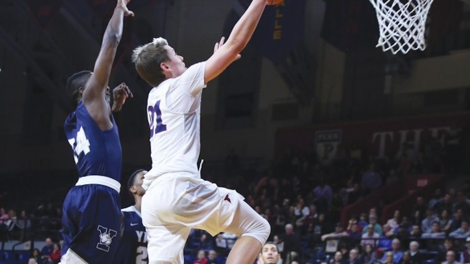 Led by six three-pointers and a career-high 28 points from freshman shooting guard Ryan Betley, Penn men's basketball cruised to its third straight Ivy win to stay in the playoff race.