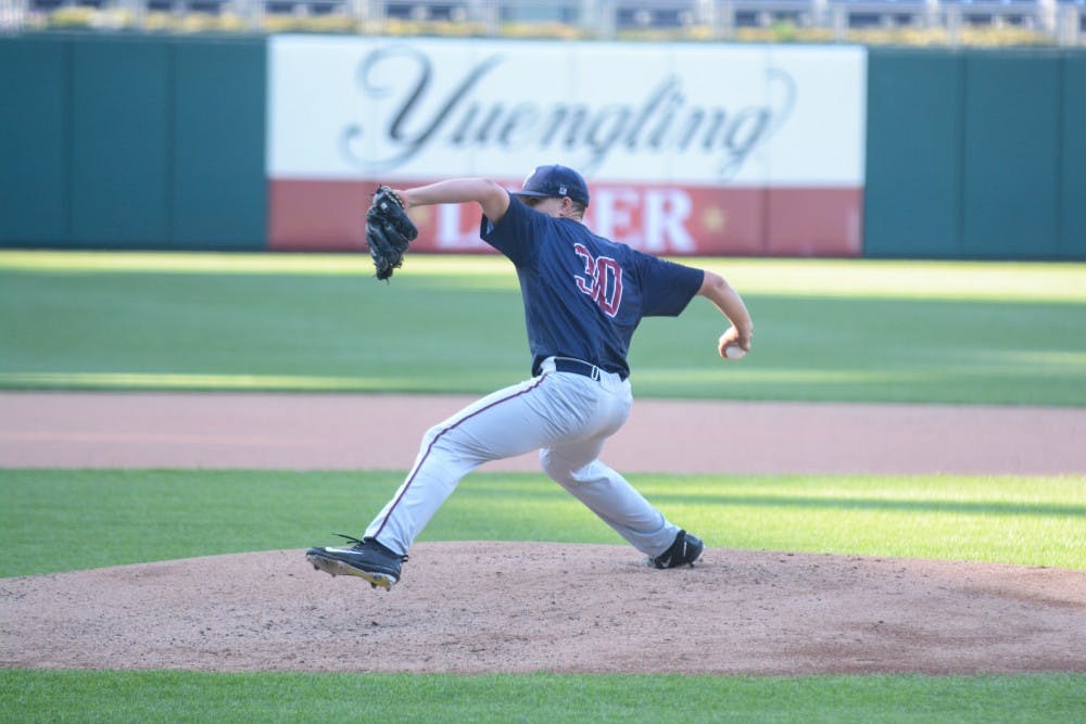 Though freshman pitcher Mitchell Holcomb had the game of his life with a career-high seven innings of shutout ball, Penn baseball came up agonizingly short of the Liberty Bell Classic title in a 2-1 loss.