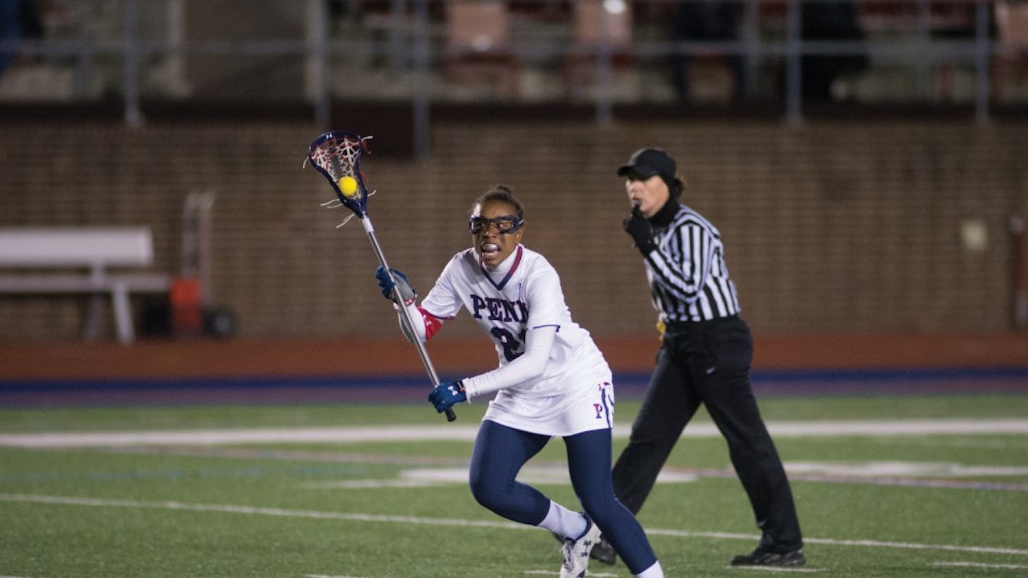 As Penn women’s lacrosse seeks its ninth Ivy title in 10 years, it will look to its seniors to lead them past Cornell, including attack Iris Williamson.