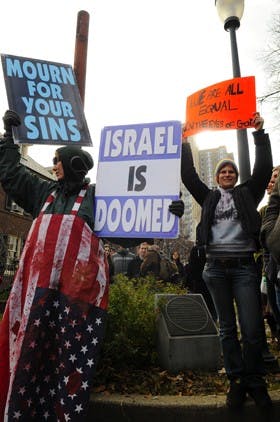 Westboro protests at Hillel