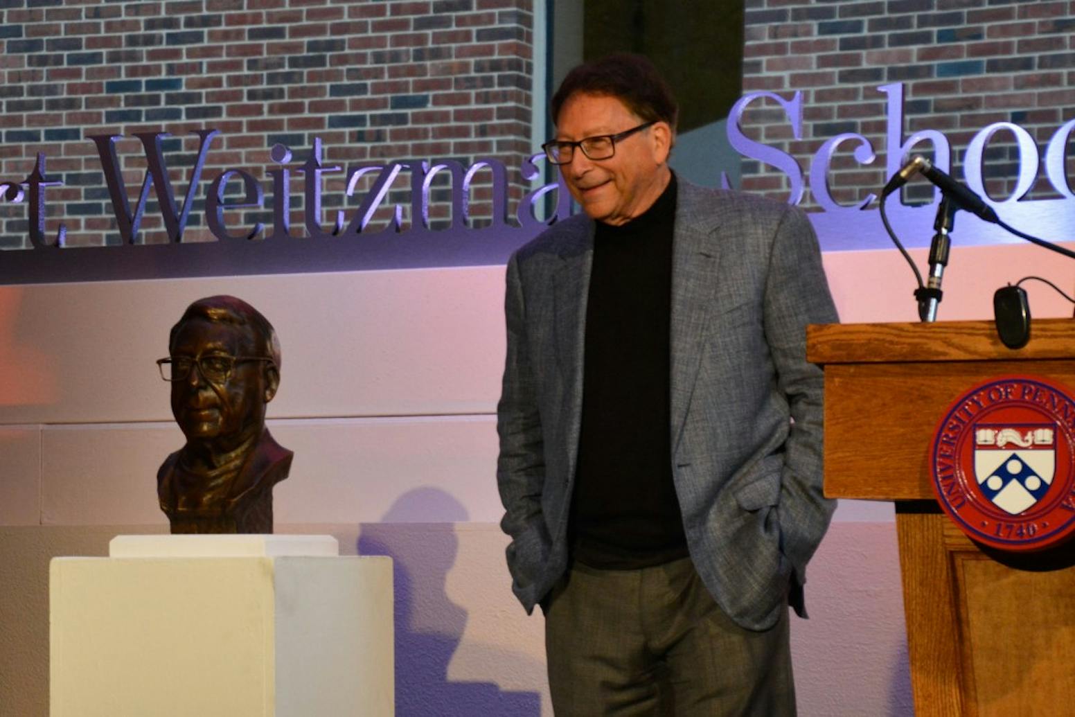 Stuart Weitzman with Weitzman Bust