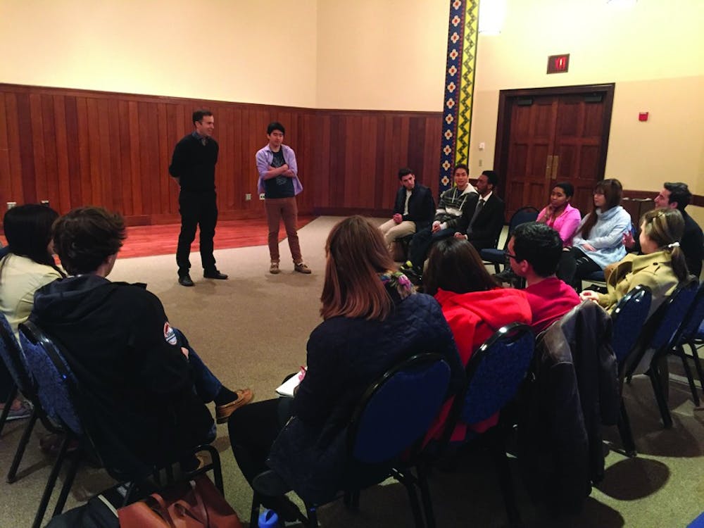 On Friday, a group of Wharton undergraduates ventured to Irvine Auditorium for a full day of learning how to use storytelling to develop their leadership abilities.