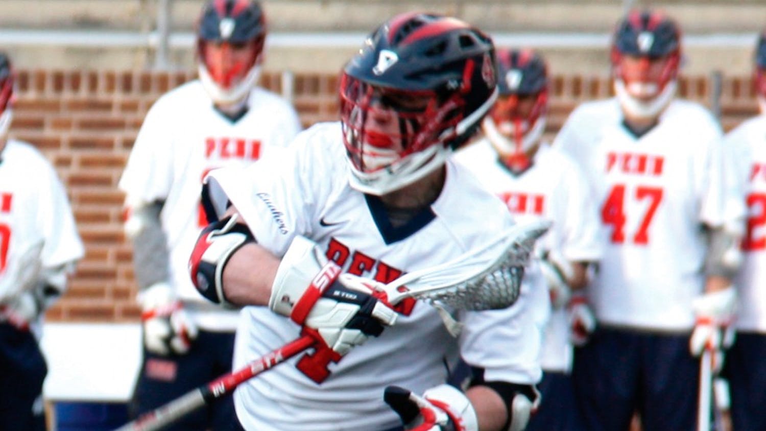 Sophomore midfielder Kevin McGeary dominated the Penn offensive attack on Saturday, scoring five goals to go along with two assists.