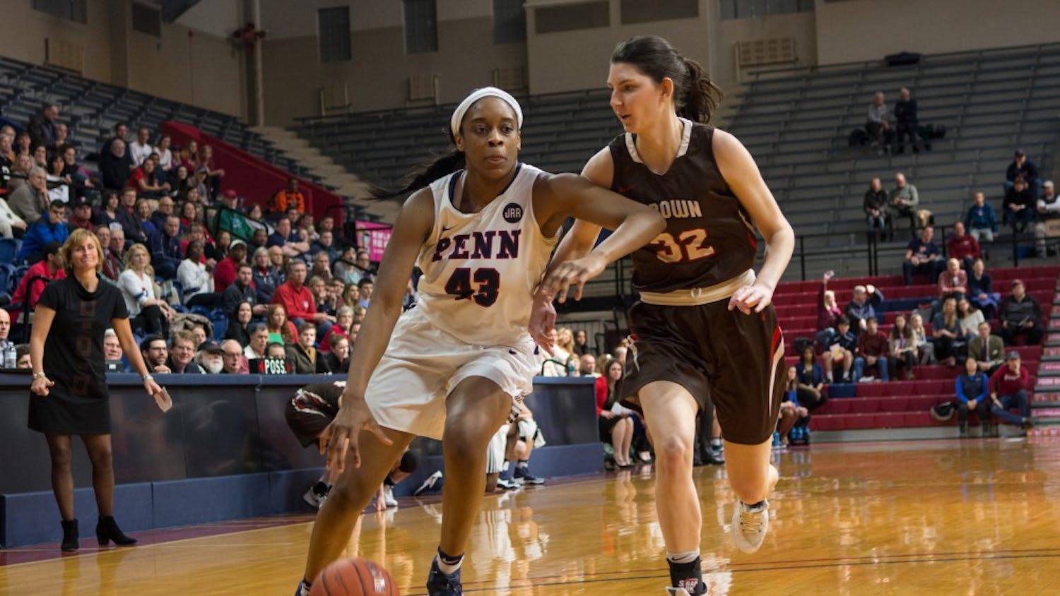 Junior forward Michelle Nwokedi showed why she was the Ivy Player of the Year, as she tied career-highs in both blocks (7) and points (25).