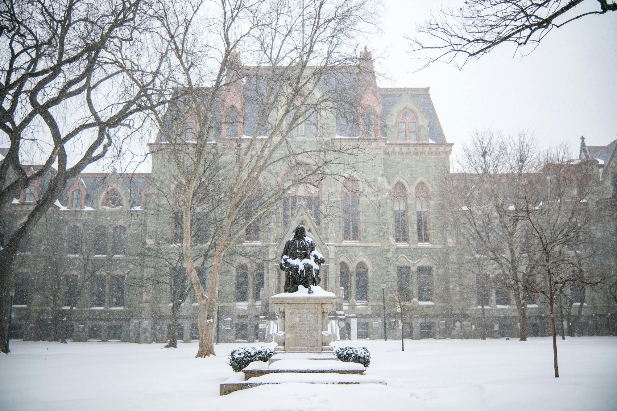 In Photos: Snowfall blankets Penn's campus, Philadelphia region