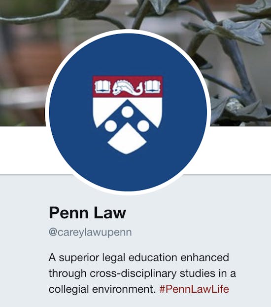 Carey Law School renaming twitter account