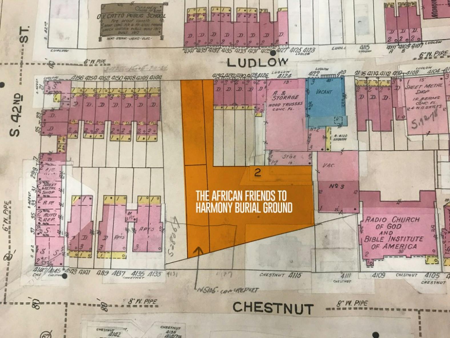 4125 Chestnut Street map