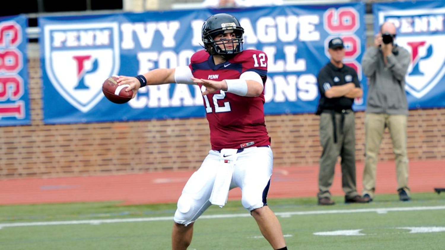 Football defeats Brown in the homecoming game, 20-17, in the last two minutes with a field goal from Connor Loftus.