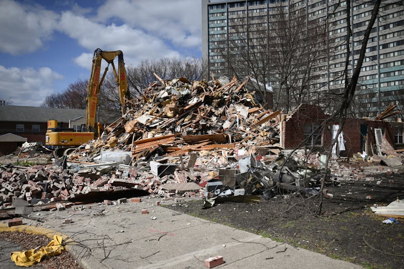 Demolition of University City Townhomes begins after delays, surprising community members
