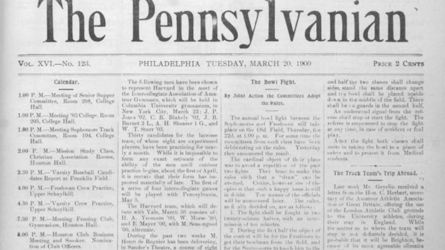The Daily Pennsylvanian, dating back to 1885, is being archived in its entirety by Penn Libraries in conjunction with the Daily Pennsylvanian. | DP File Photo