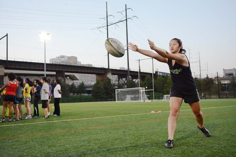 Sophia Hu rugby portrait