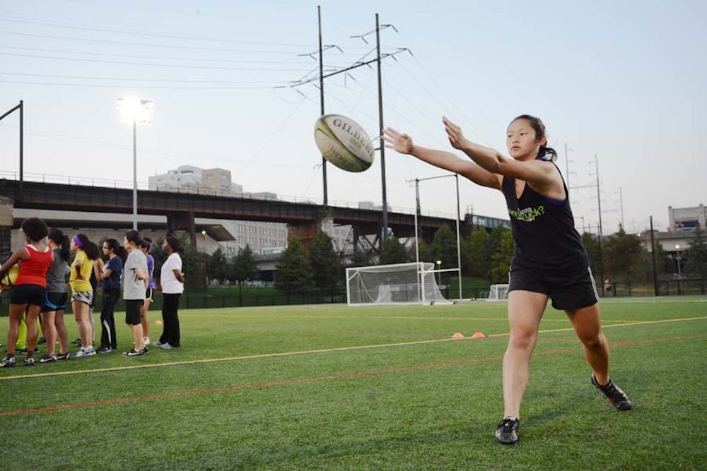Sophia Hu rugby portrait