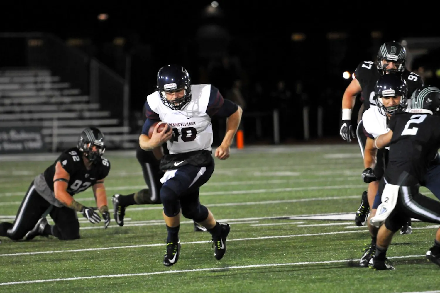 Former Penn quarterback Alek Torgersen took his first NFL snaps Thursday evening.