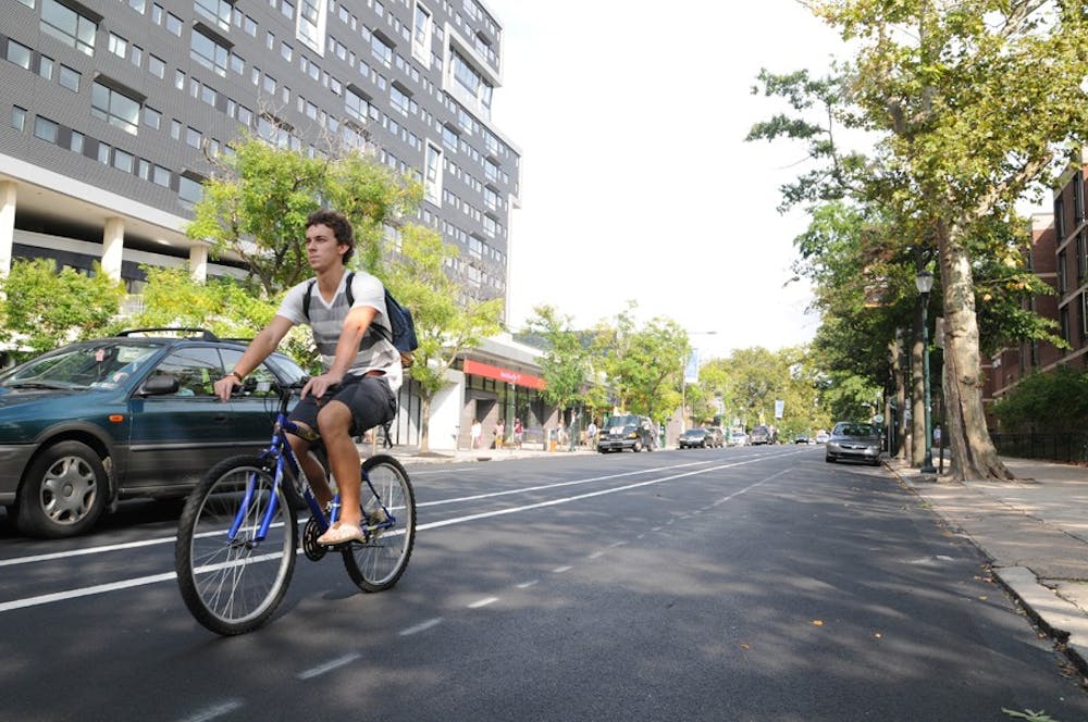 New Walnut street bike lane